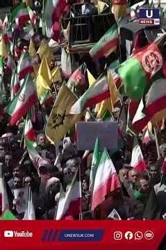 Iranians on Thursday gathered on the streets of Tehran to mourn the 40th-day since Supreme