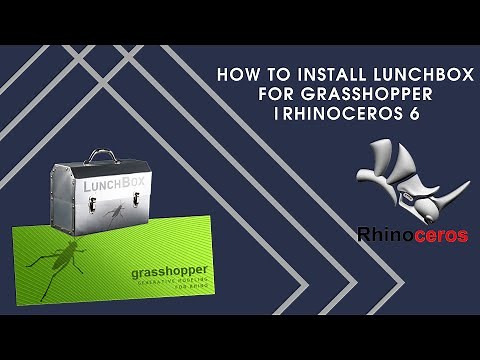 How to install Lunchbox for Grasshopper | Rhinoceros 6 tutorial.