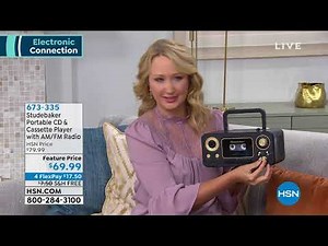 Studebaker Portable CD Player with Radio and Cassette Pl...