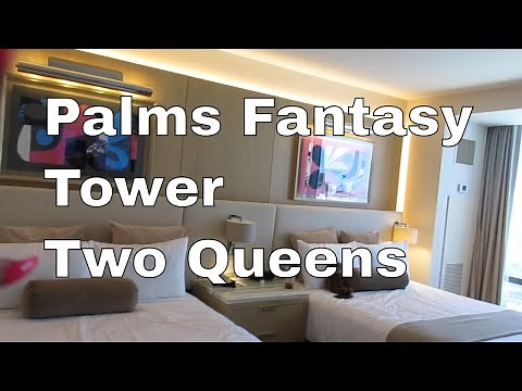 Palms Fantasy Tower Two Queen | Las Vegas Room Tour 2022