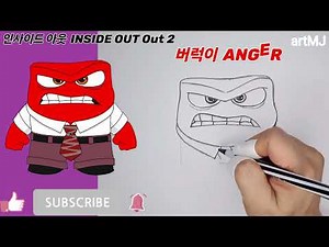 How To Draw Anger From Inside Out #how_to_draw #drawing #anger #inside_out_2 #Disney_drawing