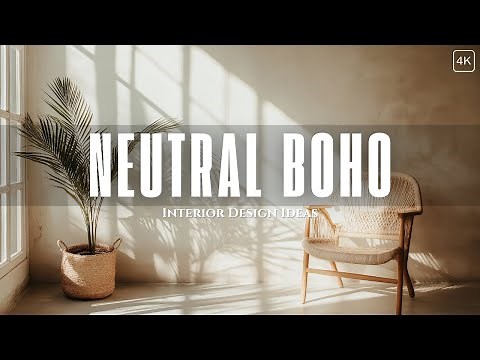 Neutral Boho Interior Design Ideas | Natural Bohemian Home Decor #bohemianstyle #interiordesignideas