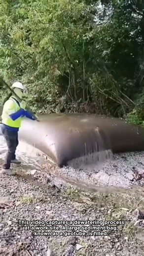 Geotextile Dewatering Bag Punctured for Drainage