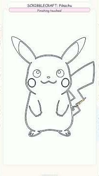 Draw PIKACHU step by step! ⚡🎨 Easy Pokemon Drawing for Kids | ScribbleCraft Kids