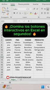 283K views · 3.8K reactions | Crea botones interactivos en segundos con Excel #tipsexcel #exceltips #Microsoft #office #Excel | Kevin Ramirez | Facebook