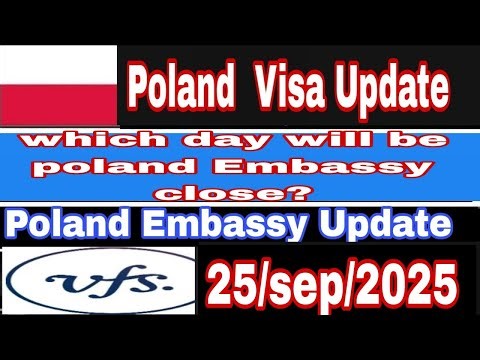 Poland Embassy New Update 2025 | Poland VFS New Important update 2025 | Poland Visa Appointment |