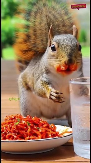 SSQUIRREL TRIES SPICY FOOD FOR THE FIRST TIME! (HILARIOUS REACTION)