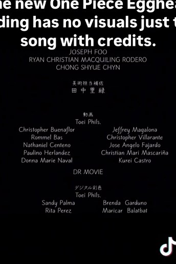 🚨 The new One Piece Egghead ending has no visuals just the song with credits.✨ #eiichirooda #fruysecond🥈 #onepiece #onepieceanime #endingsongonepiece #onepiece2025 #eggheadpart2 #strawhatpirates #eggheadisland #fyp #moots #foryoupage #creatorsearchinsights