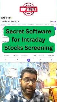 Secret Software for Traders | Intraday Trading for Beginners | Intraday Trading Strategies