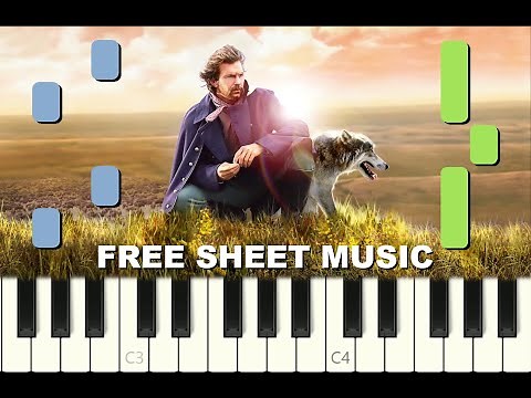 THE JOHN DUNBAR THEME from "Dances with wolves", 1990, Piano Tutorial with free Sheet Music (pdf)
