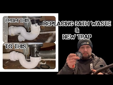 How to replace a bath waste