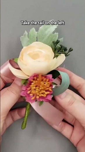 Upgrade Your Boutonnieres With Easy Ribbon Bows 🎀✨ | DIY Wedding Flowers