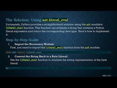 How to Convert a str to a Byte Literal in Python