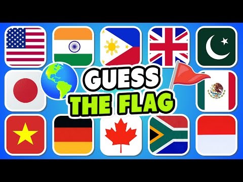 Guess The Flag Quiz 🚩 | 50 Countries Flag Quiz | Flag Guessing Challenge