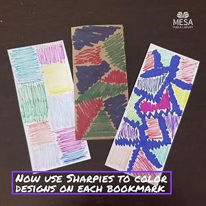 DIY Tie-Dye Bookmarks
