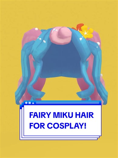 Incredible Fairy Miku Hair for Roblox Cosplay