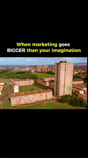 Marketing | Business | Branding on Instagram: "Sony Bravia just turned a whole Glasgow housing estate into a masterpiece 🎨✨ Directed by Jonathan Glazer, the ad used 70,000 liters of eco-friendly paint blasted via pyrotechnics to create a slow-motion explosion of color—all synced to a minimalist score. Planned by Fallon with a £2M budget, it took 3 months of testing, 10 days of filming, and a 250-person crew to pull off (and yes, extensive cleanup too 😅). Launched during a Champions League matc