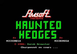 Amstrad Haunted Hedges 1984 | Games Vintage