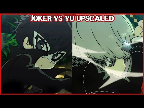 Joker vs Yu Narukami UPSCALED - Persona Q2