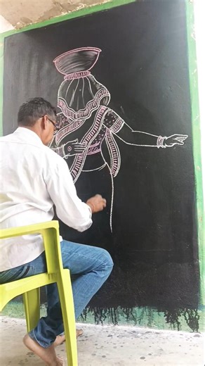 how to draw hardworking indian women #art #drawing #shorts