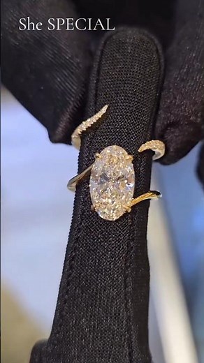 Not Oval — It's a MOVAL 😱 Diamond Engagement Ring in Yellow Gold 💛 You Need to See This!