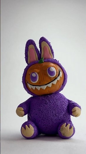 HALLOWEEN Got Labubu 🎃 #clay #halloween #satisfying #diy