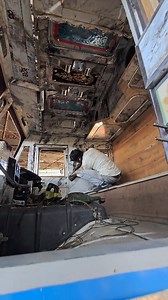 "Hard work and heavy machines. 🛠️🚛 Truck modification at its best." Hashtags: #Mechanical #TruckModification #Workshop #HeavyMachinery #CustomTruck #Trending #foryouシpage #truckreels | Sanjay Vishwakarma