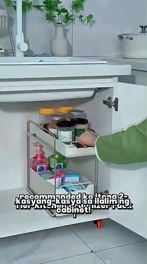 2-Tier Pull-Out Kitchen Rack | Mas Bet Mo Dito