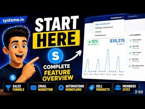 Systeme.io Tutorial For Beginners | Complete Feature Overview