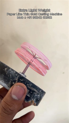 Paper Like Thin Gold Silver Bangle & Bracelet Casting Machine Ultra Light CAD CAM Casting #Shorts
