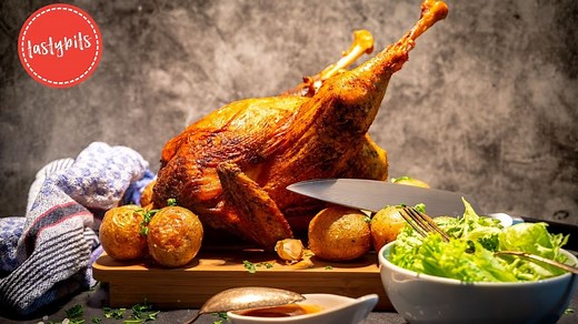 Brathähnchen selber machen - so wird's lecker & knusprig
