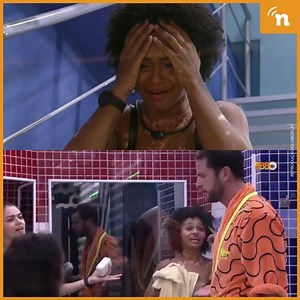 Natália Deodato se revoltou por levar uma bronca pelo consumo de água após a festa de sábado (2) no BBB 22. A designer de unhas armou um barraco, ficou a ponto de ter um novo surto e deixou a casa em estado de alerta. "Não vamos caçar confusão essa hora", implorou Jessilane Alves. A briga começou já na manhã deste domingo (4), enquanto a mineira estava bêbada no chuveiro com Eslovênia Marques. Douglas Silva notou que a água estava acabando, foi alertar a dupla mas foi xingado por Natália: "Ah, v