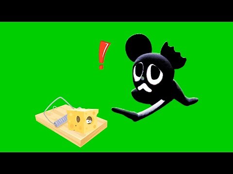 Cartoon Mouse trap....? Green screen [ trevor henderson ]
