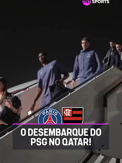 O PSG JÁ ESTÁ NO QATAR! 🇫🇷🇶🇦 O Paris desembarcou de noite em Doha, no horário local. É torcedor Rubro-Negro... tá chegado a hora da decisão! 👀⏳ 🎥 PSG/Instagram# #TikTokEsportes#SportsNews #PSG #Intercontinental #Flamengo