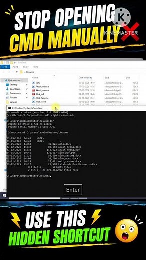 How to Open CMD in Current Folder in Windows 10/11 #shorts