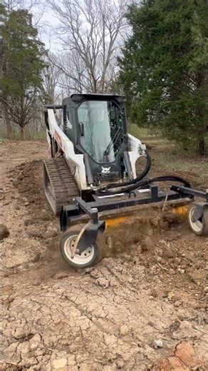 Harley rake after pond dredge