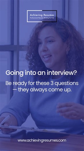 Achieving Resumes on Instagram: "Going into an interview? Make sure you’re prepared for the 3 questions every employer asks , and expects strong answers to. 1️⃣ “Tell me about yourself.” Keep it short, relevant, and focused on your skills, experience, and what you bring. 2️⃣ “Why do you want this job?” Shift the focus from you to them. Highlight how you can support their goals, solve problems, or add value. 3️⃣ “What are your strengths?” Use real examples. Show how your strengths have made an im