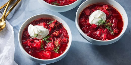 Ukrainian Red Borscht Soup