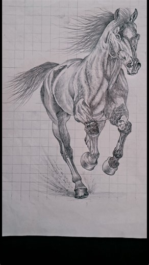 🔥 Horse Pencil Drawing | Realistic Horse Sketch Step by Step | ## ytshort ## viral