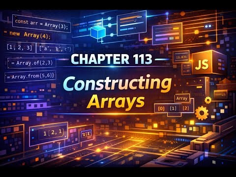 The Complete JavaScript in Malayalam - Chapter 113 - Constructing Arrays in JavaScript