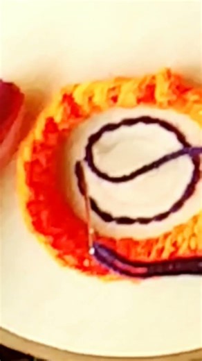 Amazing Embroidery with Detached Buttonhole Stitch 🌹 #shorts #diy