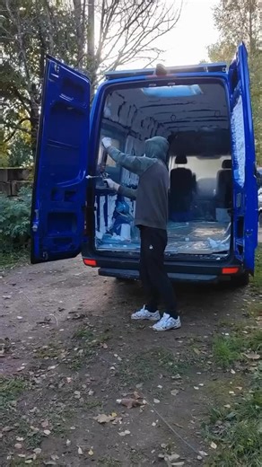 Custom Campervan Builds, Conversions & Offgrid Adventure Vans on Instagram: "Van build in progress 🚐 It’s always so satisfying to see each stage come together — from spray foam insulation to creating a space that’s both comfy and efficient. Every layer gets us closer to a cozy, functional home on wheels. This timelapse shows the hard work, DIY spirit, and creativity behind our Sprinter van conversion journey. #sprayfoam #insulation #vaninsulation #vanbuild #diy vanconversion timelapse sprinterd