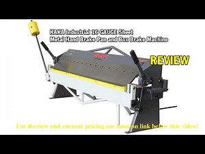 Review KAKA Industrial 16 GAUGE Sheet Metal Hand Brake Pan and Box Brake Machine 2021