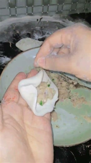 Momo folding 🥟#Shorts #Momo #viral #homemade #cooking #food #shahanajkitchen #panfriedmomo #momos