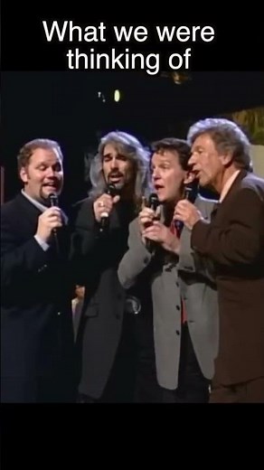 The nostalgia REALLY kicked in🥺😭 #gaithervocalband #davidphelps #guypenrod #marklowry #billgaither