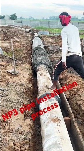 RCC NP3 pipe installation process