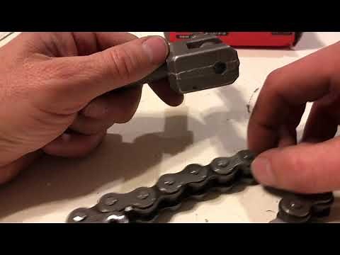 How to cut a motorcycle chain