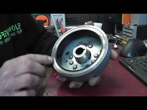 Cagiva Canyon W16 Flywheel Rotor modification replace broken magnets FP8310 FP8313 FP8315