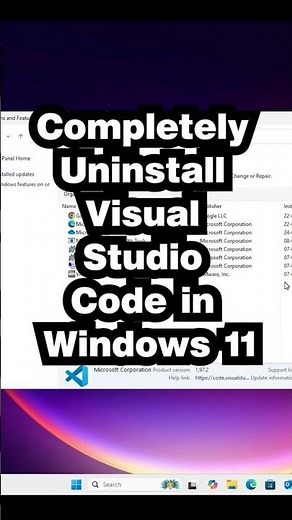 How to Completely Uninstall Visual Studio Code in Windows 11 PC or Laptop