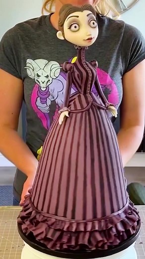 Tim Burton Inspired Corpse Bride Doll Cake Tutorial